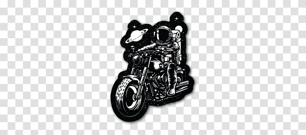 Astronaut Motorcycle Rider StickerData Rimg Lazy, Vehicle, Transportation Transparent Png