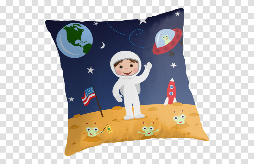 Astronaut, Pillow, Cushion Transparent Png