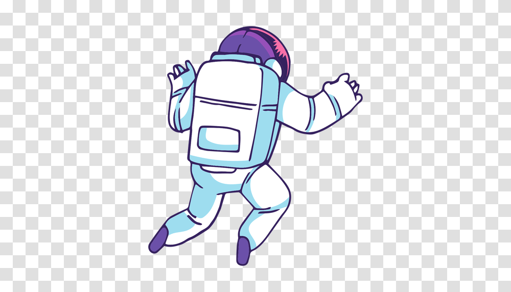 Astronaut Rear View Cartoon Transparent Png