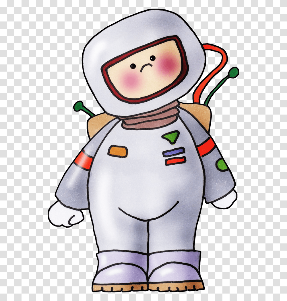 Astronaut School Astronauts Clip Art And Scrapbooking Dibujo De Astronauta Infantil, Person, Human, Snowman, Winter Transparent Png