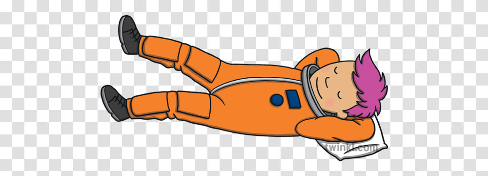 Astronaut Sleeping Pillow Relax Space Exploration Movement Astronaut Sleeping In Space Cartoon, Clothing, Apparel Transparent Png