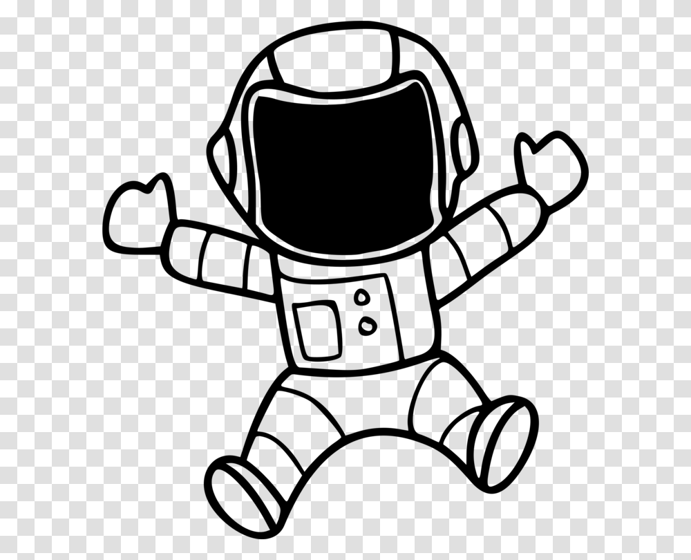 Astronaut Space Suit Outer Space Line Art Spaceman, Gray, World Of Warcraft Transparent Png