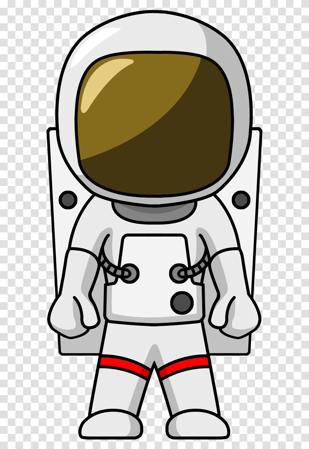 Astronautcartoonclip Artline Charactercoloring Astronaut Clipart Transparent Png