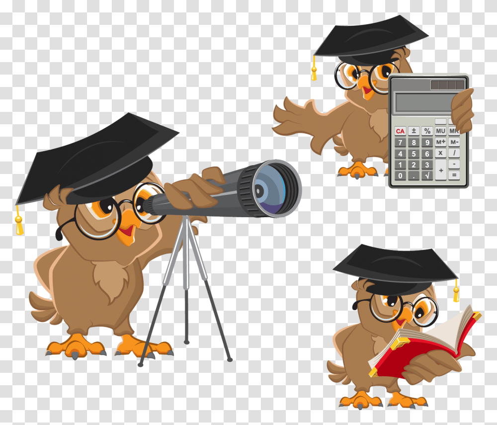 Astronomer Cartoon Clip Art Owl Astronomer, Person, Graduation, Student, Face Transparent Png