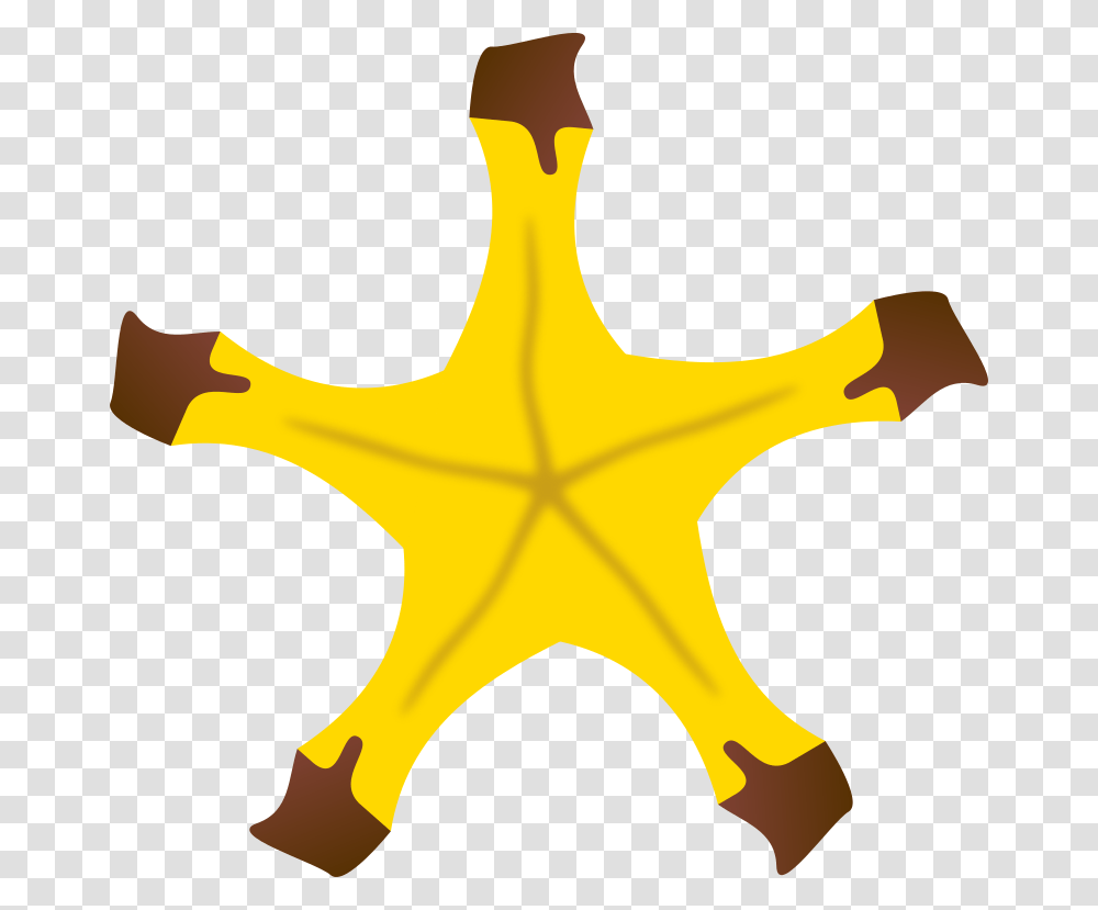 Astronomer Clipart Star Banana, Animal, Sea Life, Star Symbol Transparent Png