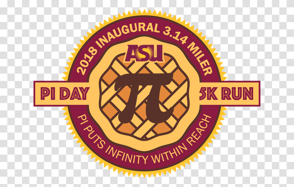Asu Pi Day 5k Run Logo Arizona State University, Trademark, Label Transparent Png