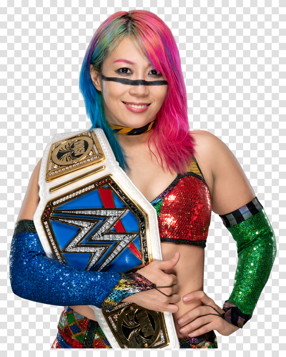 Asuka Wwe Smackdown Women's Championship, Costume, Person, Human, Cosplay Transparent Png