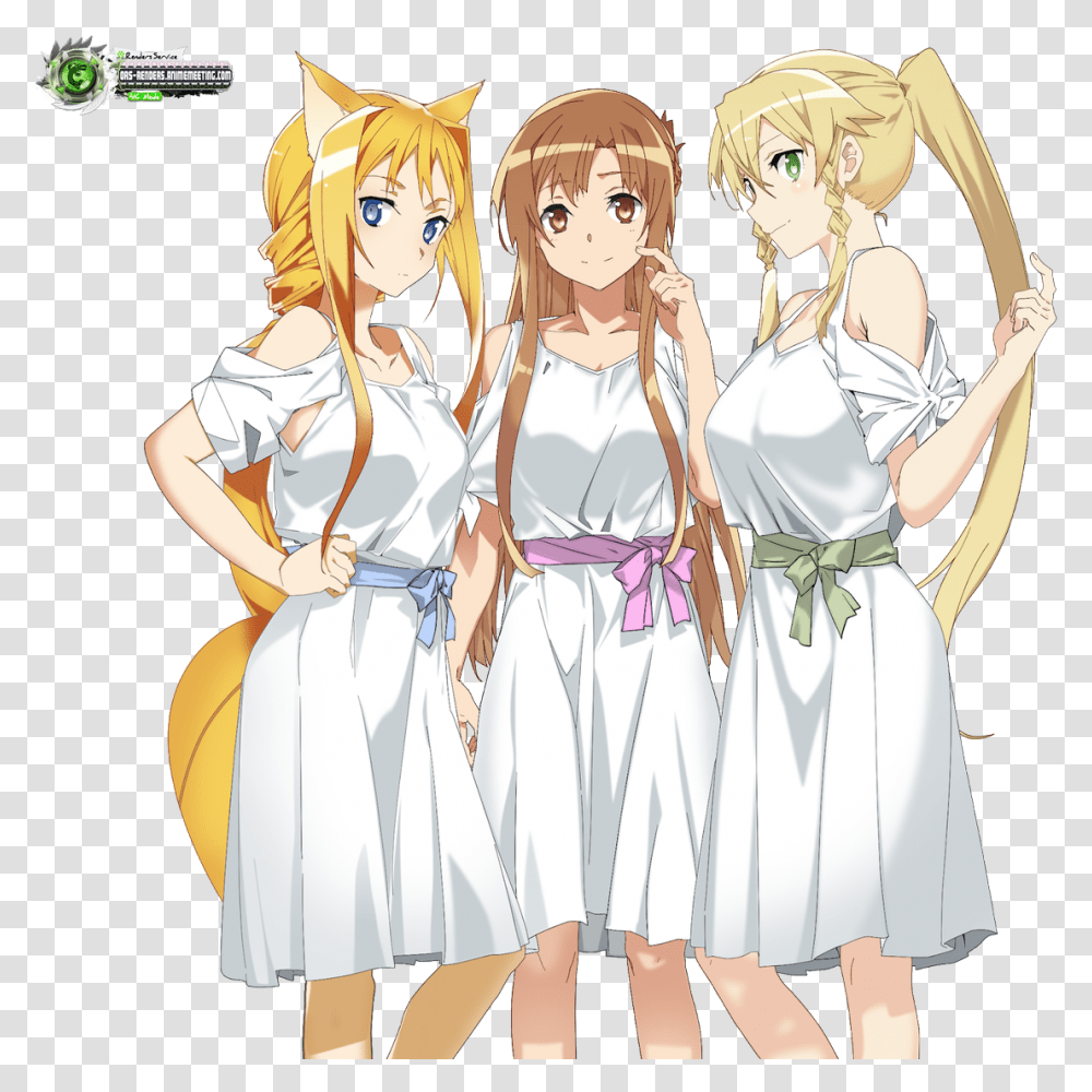 Asuna Alice And Asuna Naked, Person, Human, Manga, Comics Transparent Png