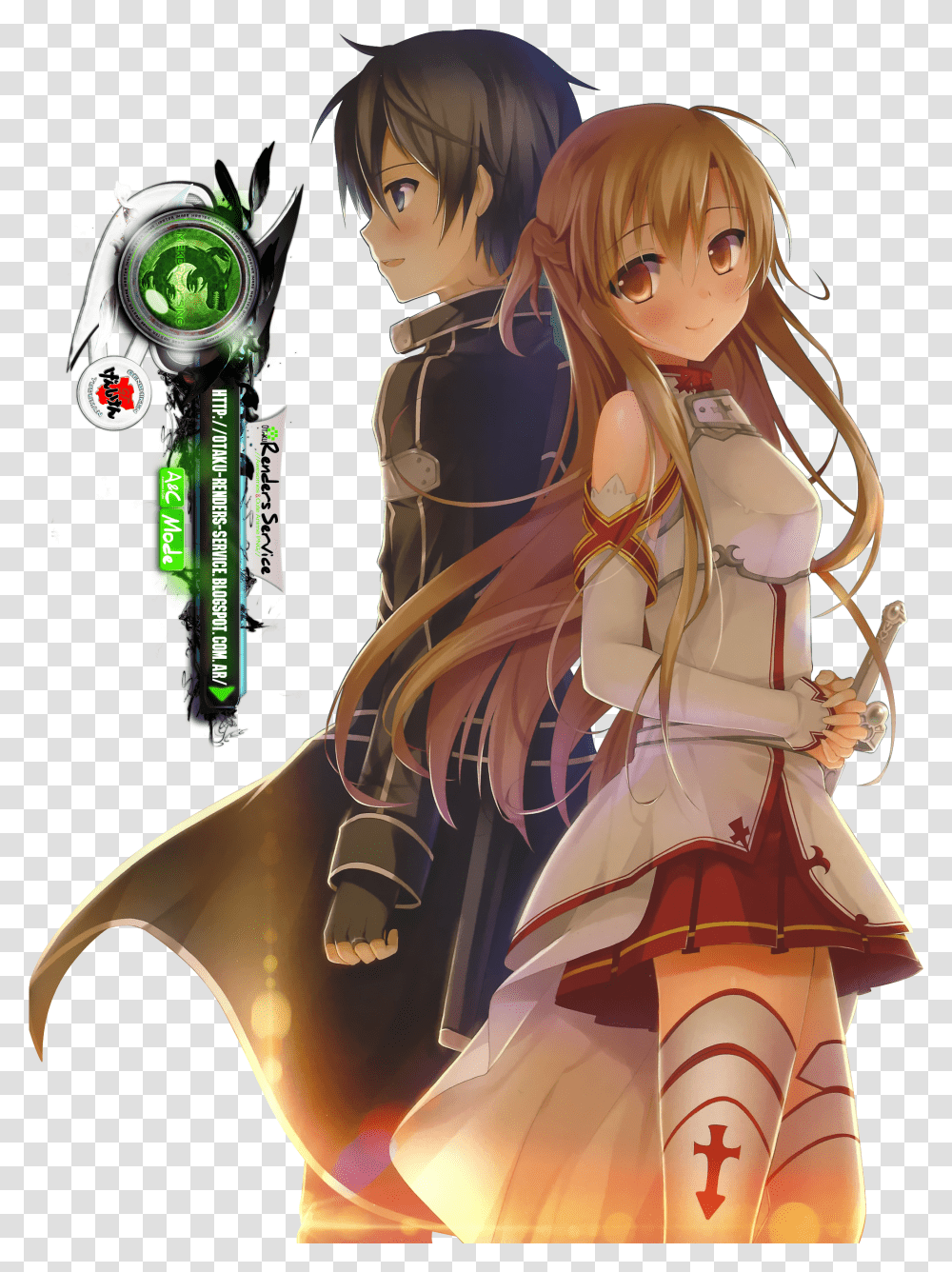 Asuna And Kirito Love Transparent Png