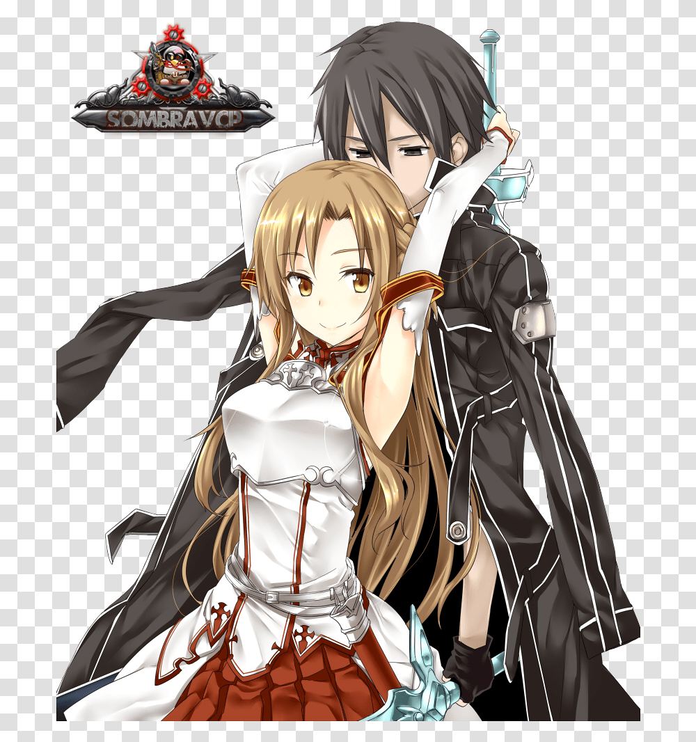 Asuna Et Kirito Lemon, Manga, Comics, Book, Person Transparent Png