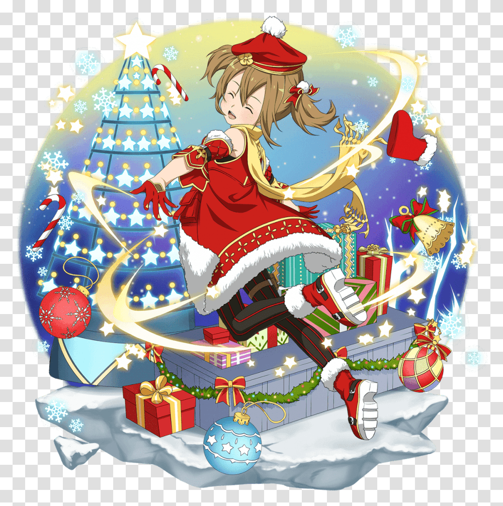 Asuna Yuuki Download Christmas Anime Sao Silica, Person, Birthday Cake Transparent Png