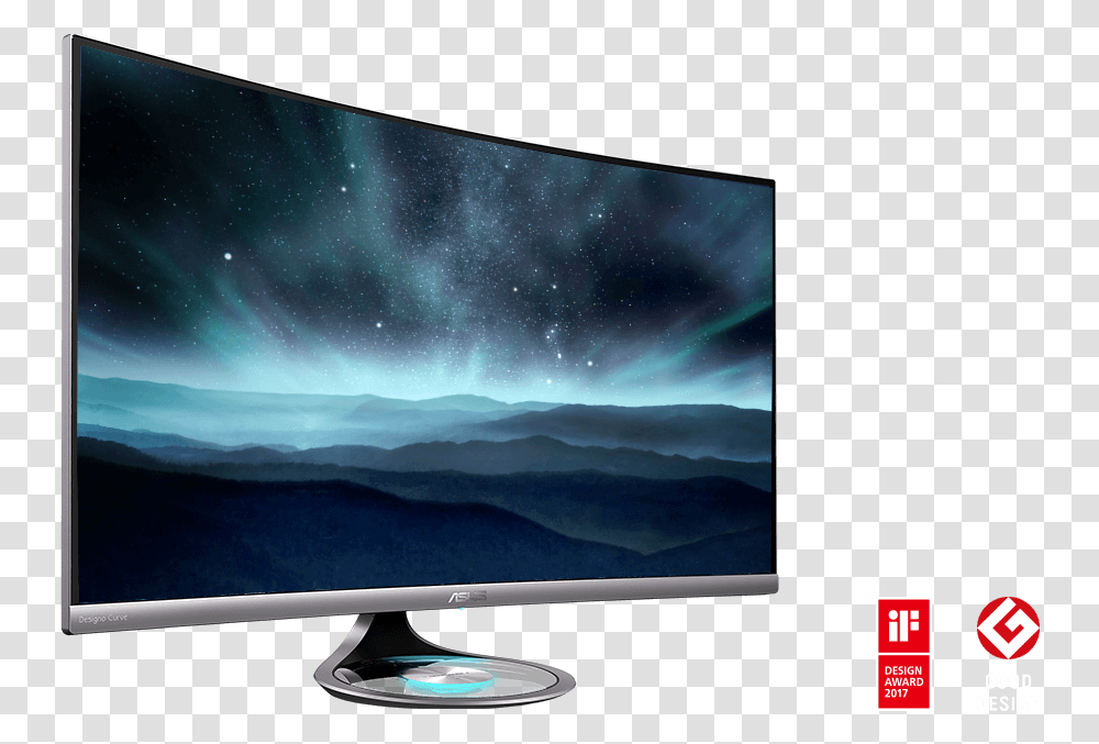 Asus Designo Curve, Monitor, Screen, Electronics, Display Transparent Png