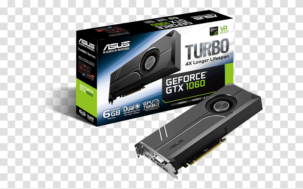 Asus Geforce Gtx 1060 6gb Turbo Asus Turbo Gtx 1060, Projector, Electronics, Adapter, Camera Transparent Png