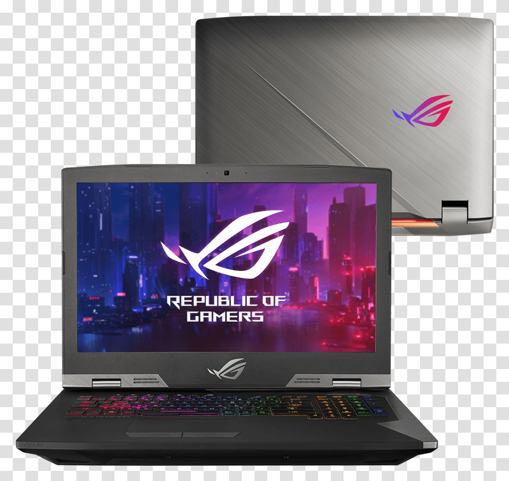 Asus Rog G703gx Ps91k Gaming Laptop Rog, Pc, Computer, Electronics, Monitor Transparent Png