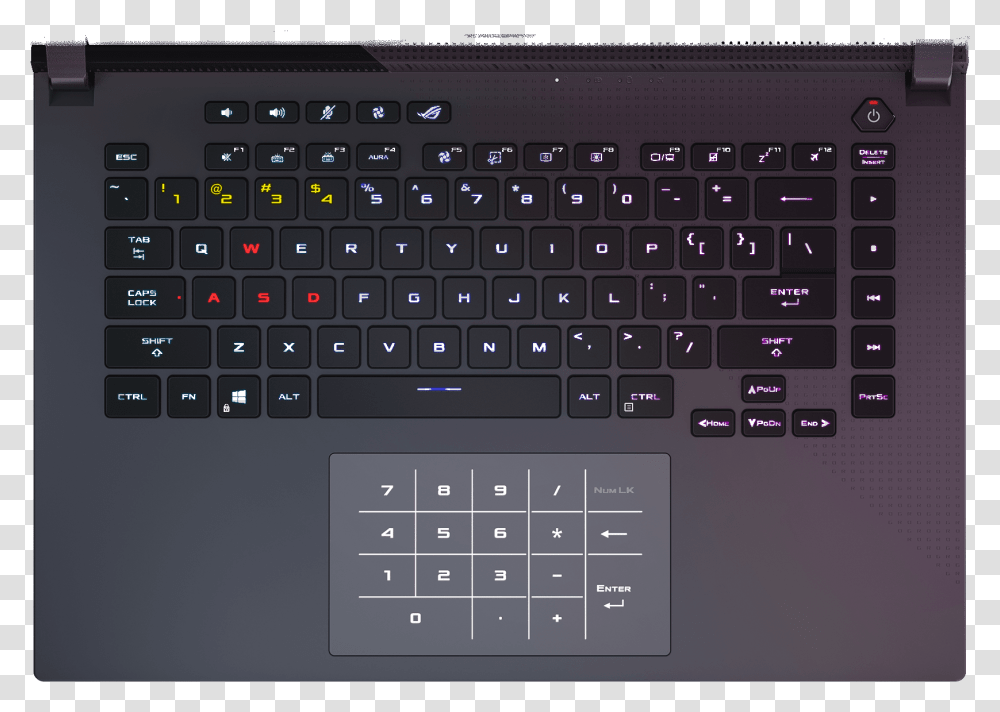 Asus Rog Strix G15 G513qr Es96 Extreme Laptop Series Space Bar, Computer Keyboard, Computer Hardware, Electronics, Pc Transparent Png