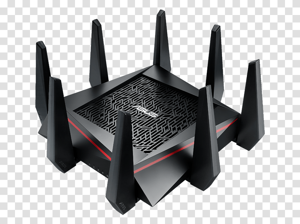 Asus Rt Ac5300 Wireless Ac5300 Tri Band Gigabit Router Rog Router, Hardware, Electronics, Modem Transparent Png