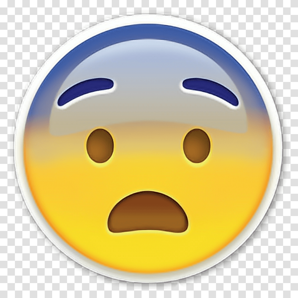 Asustado Emoji Emojis Emoticono Emoticonos Free Emoji Emoji Asombrado, Ball, Apparel, Sport Transparent Png