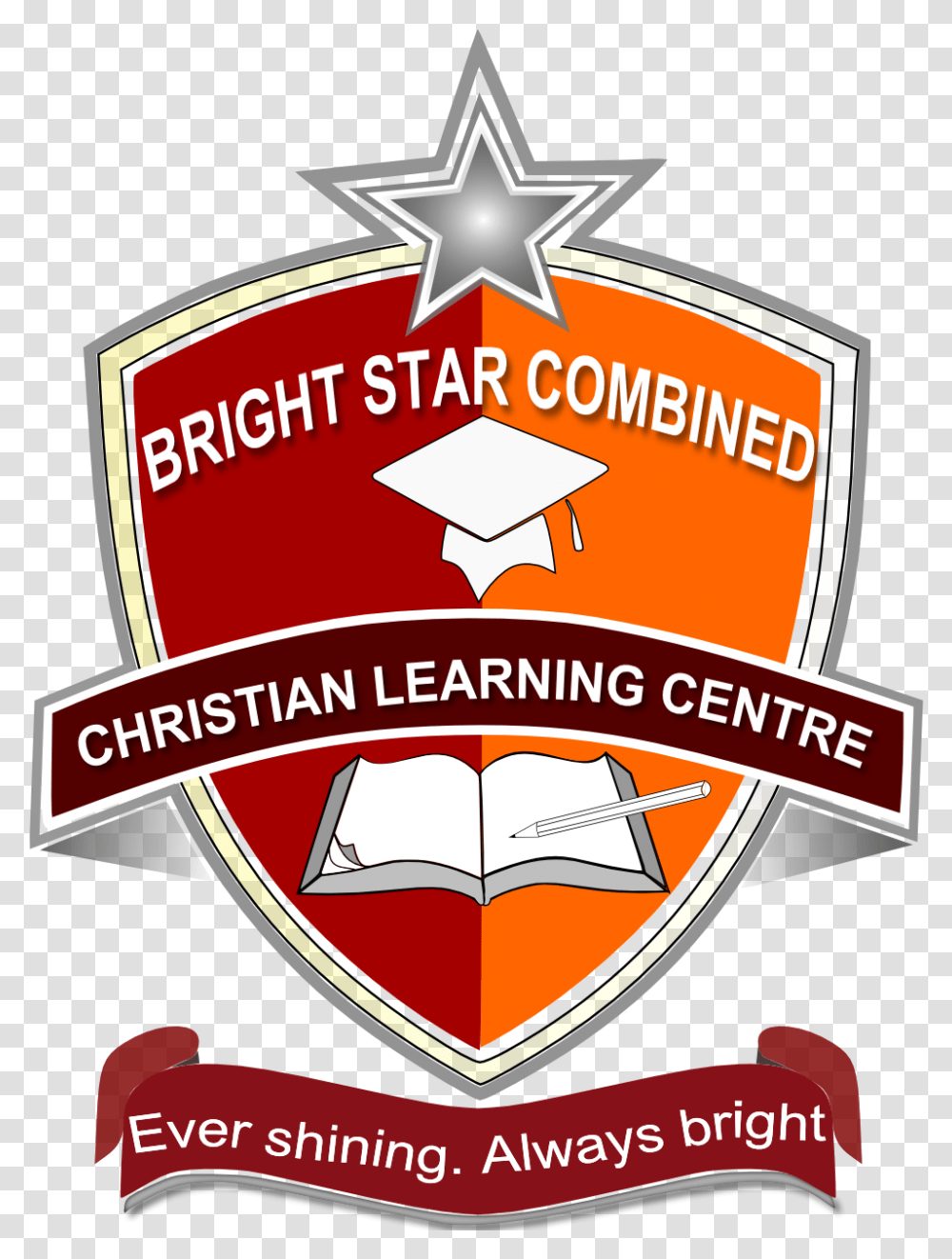 At Bright Star Christian Learning Centre We Believe Bright Bright Star Christian Learning Center, Logo, Symbol, Label, Text Transparent Png