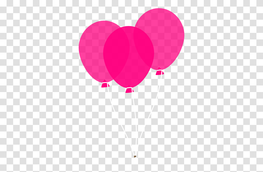 At Clker 3 Pink Balloon Clipart Transparent Png