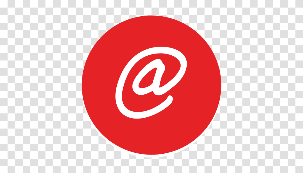 At Email Round Icon, Alphabet, Label Transparent Png