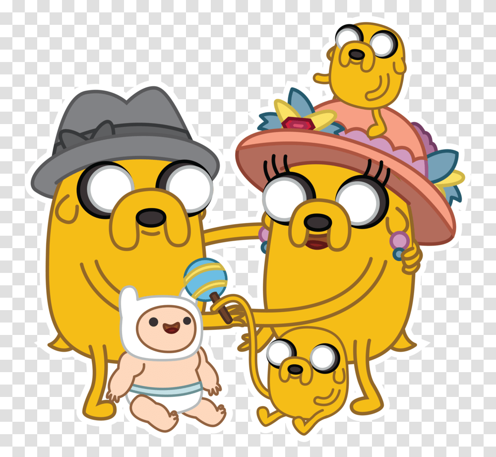 At Family Portrait Adventure Time Baby Finn And Jake, Crowd, Performer Transparent Png