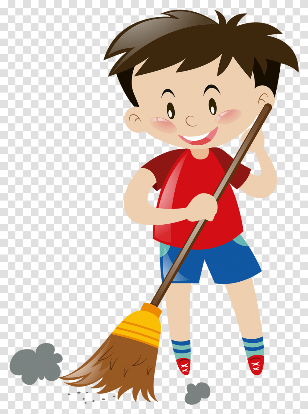 At Getdrawings Com Free For Personal Use Sweeping Clip Art, Cleaning, Broom, Girl, Female Transparent Png