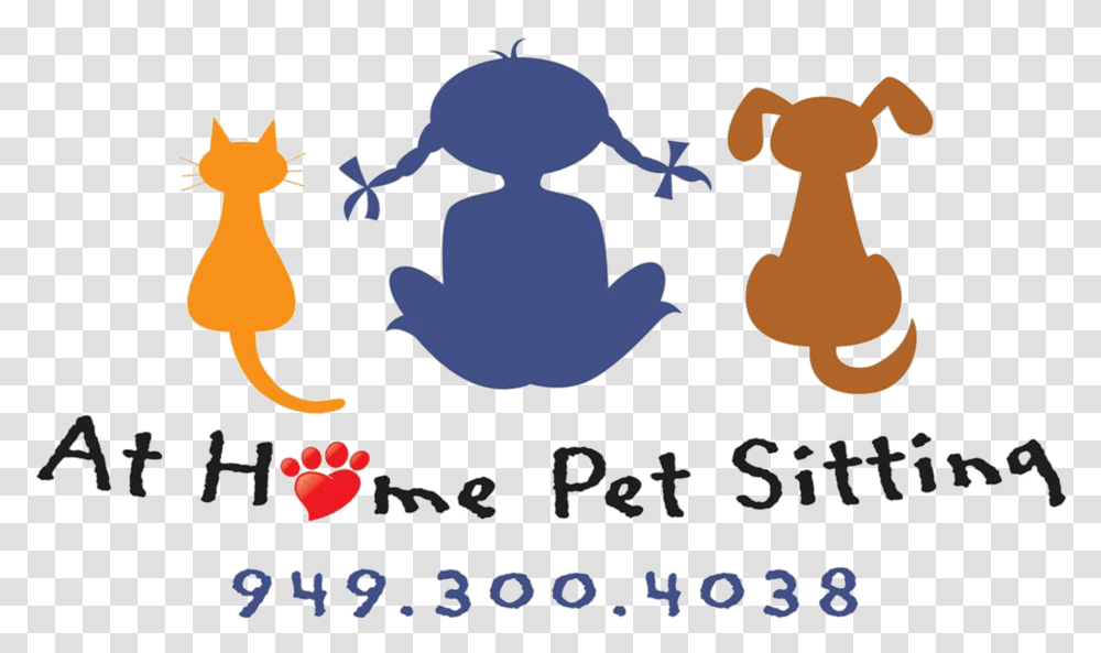 At Home Pet Sitting Little Girl Silhouette, Animal, Meal, Outdoors Transparent Png