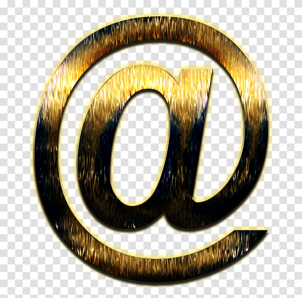 At Sign Hd Badge, Gold, Light, Trophy, Gold Medal Transparent Png