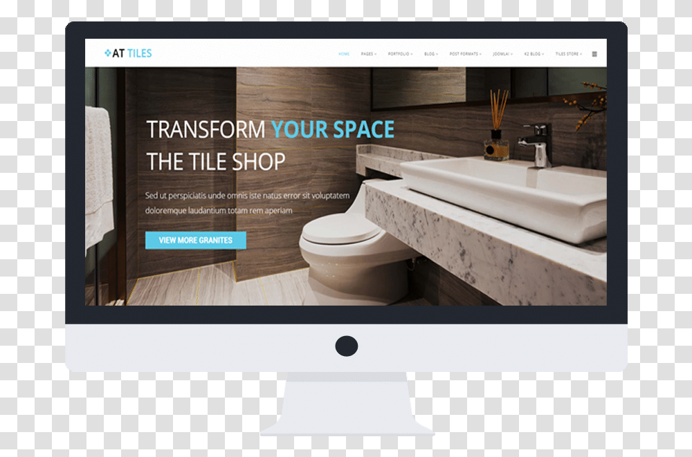At Tiles Free Responsive Joomla Template Desktop Website, Room, Indoors, Interior Design, Bathroom Transparent Png