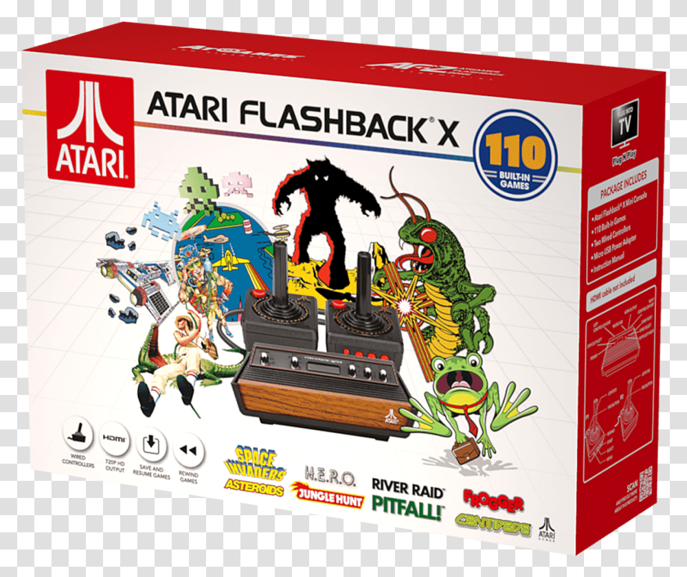 Atari Flashback X Games, Label, Person, Advertisement Transparent Png