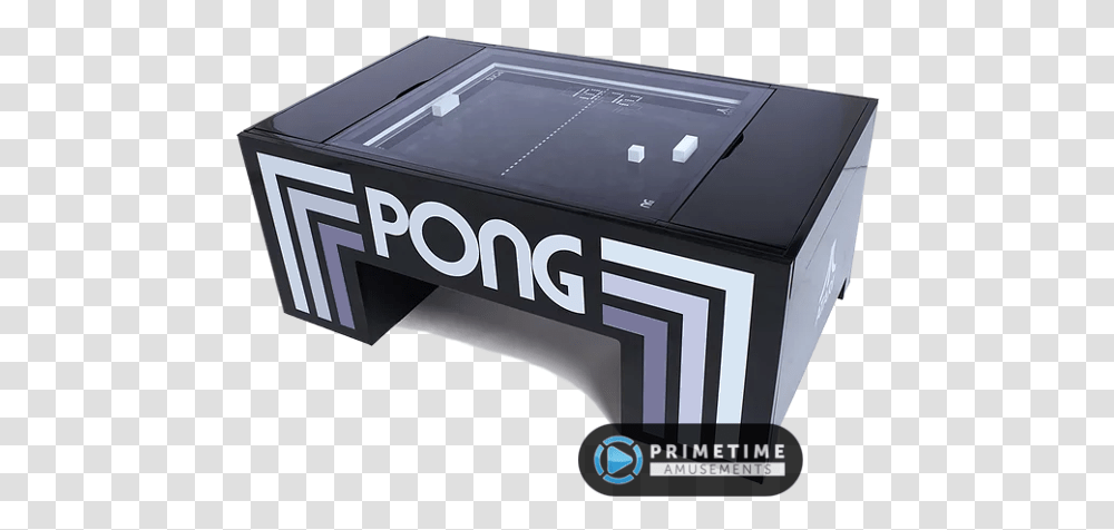 Atari Pong Coffee Table Primetime Amusements Box, Furniture, Mailbox, Building, Architecture Transparent Png