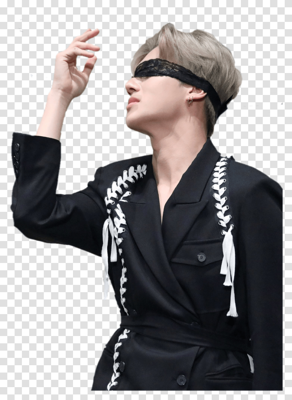 Ateez Wooyoung Jungwooyoung Blindfold San And Yunho Ateez, Person, Skin, Hand Transparent Png