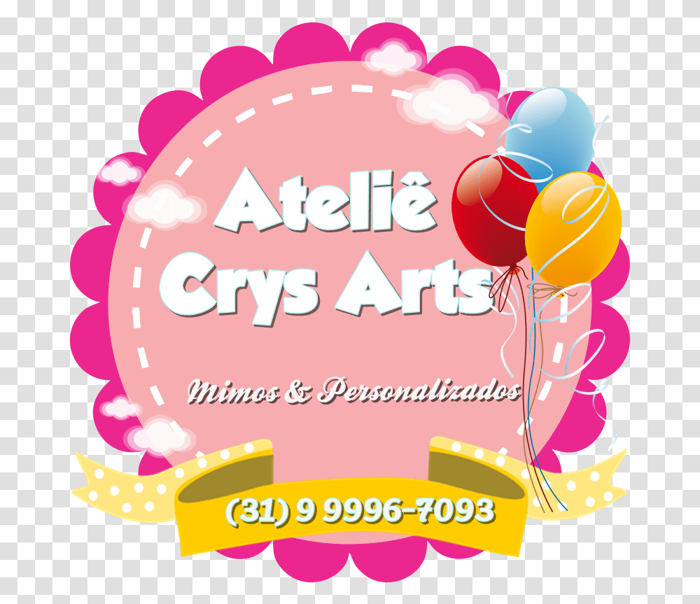 Atelie Crys Art's Nova Logo Aniversrio, Advertisement, Poster, Birthday Cake, Dessert Transparent Png