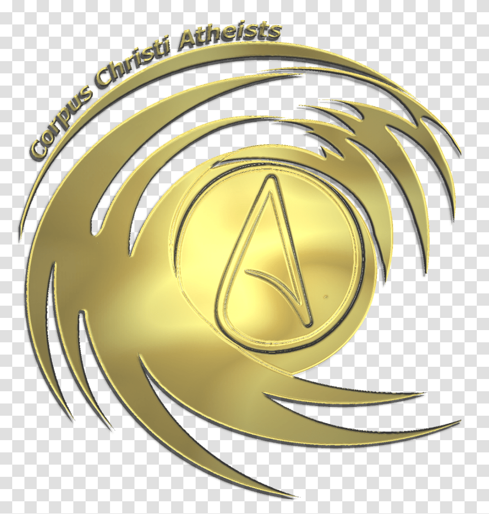 Atheism Symbol Gold, Logo, Trademark, Emblem Transparent Png