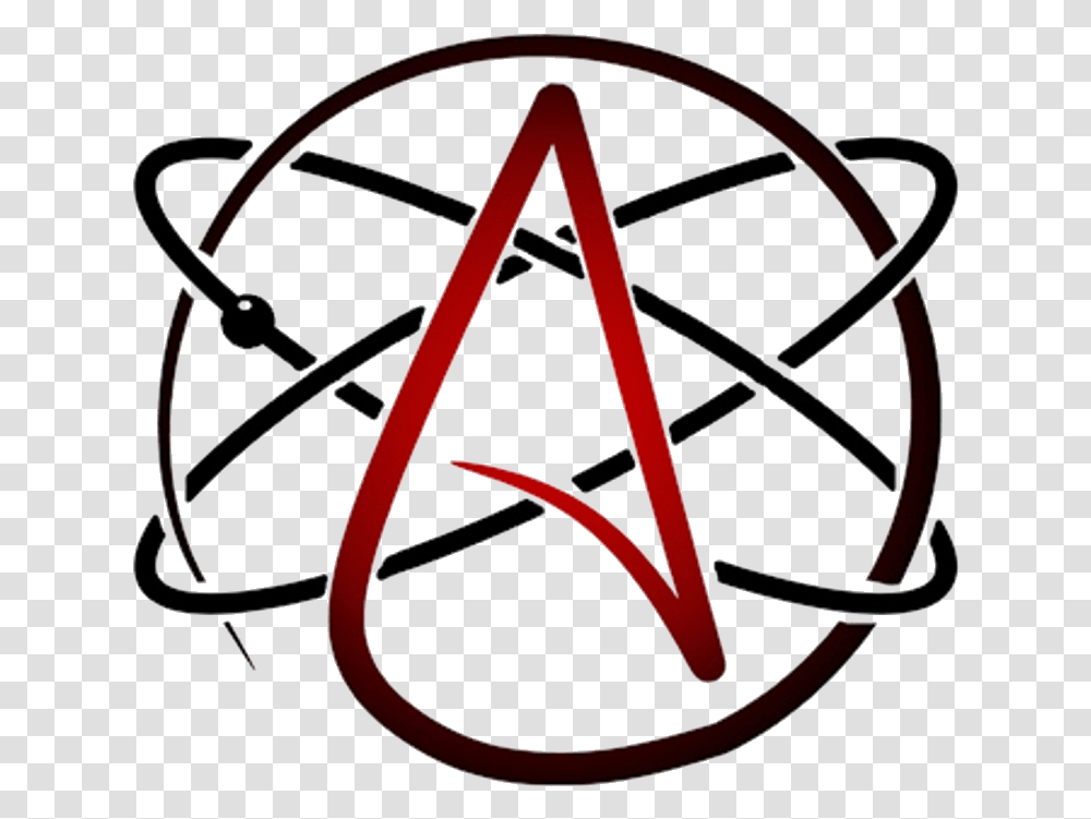 Atheist 1 Image Atheist Symbol, Bow, Logo, Trademark, Star Symbol Transparent Png