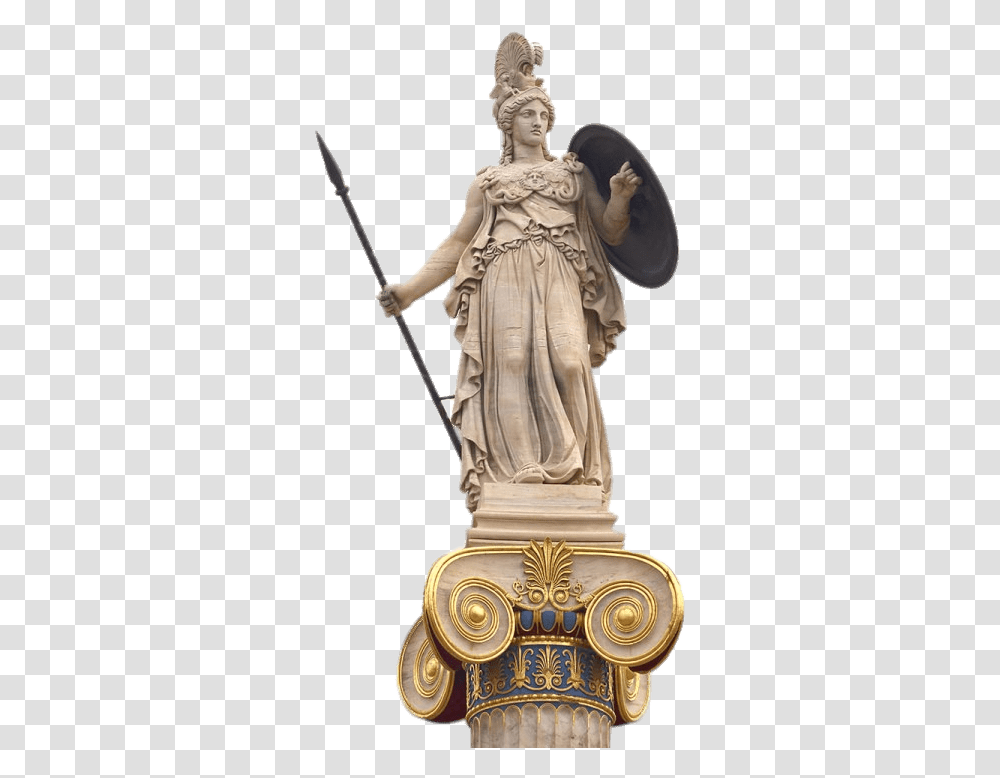 Athena Full Statue Clip Arts Athena, Sculpture, Person, Human, Ivory Transparent Png