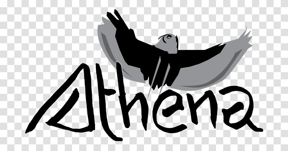 Athena Logo Athena Logo Clipart Download Illustration, Bird, Animal, Handwriting Transparent Png