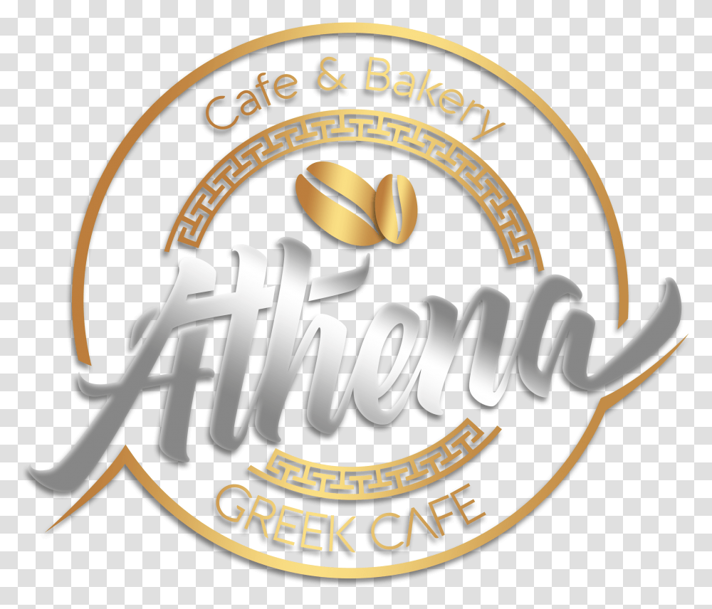 Athenagreek Coffee Greek Logo, Symbol, Emblem, Text, Badge Transparent Png