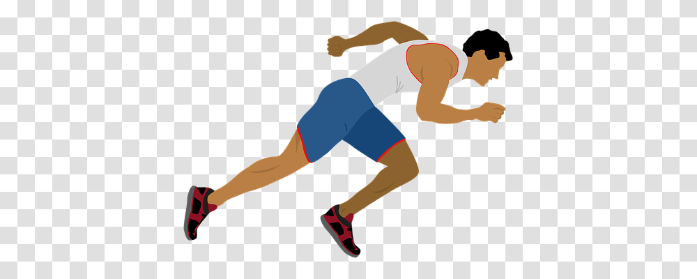 Athlete Sport, Person, Kneeling, Working Out Transparent Png