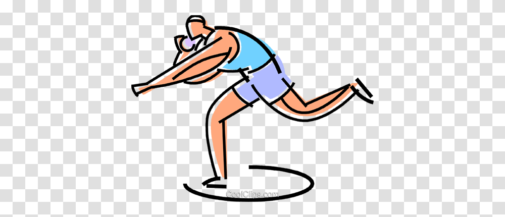 Athlete About To Throw The Shot Put Royalty Free Vector Clip Art, Sport, Sports, Working Out, Exercise Transparent Png