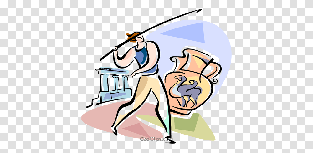 Athlete Throwing The Javelin Royalty Free Vector Clip Art, Crowd, Musician, Musical Instrument, Drawing Transparent Png