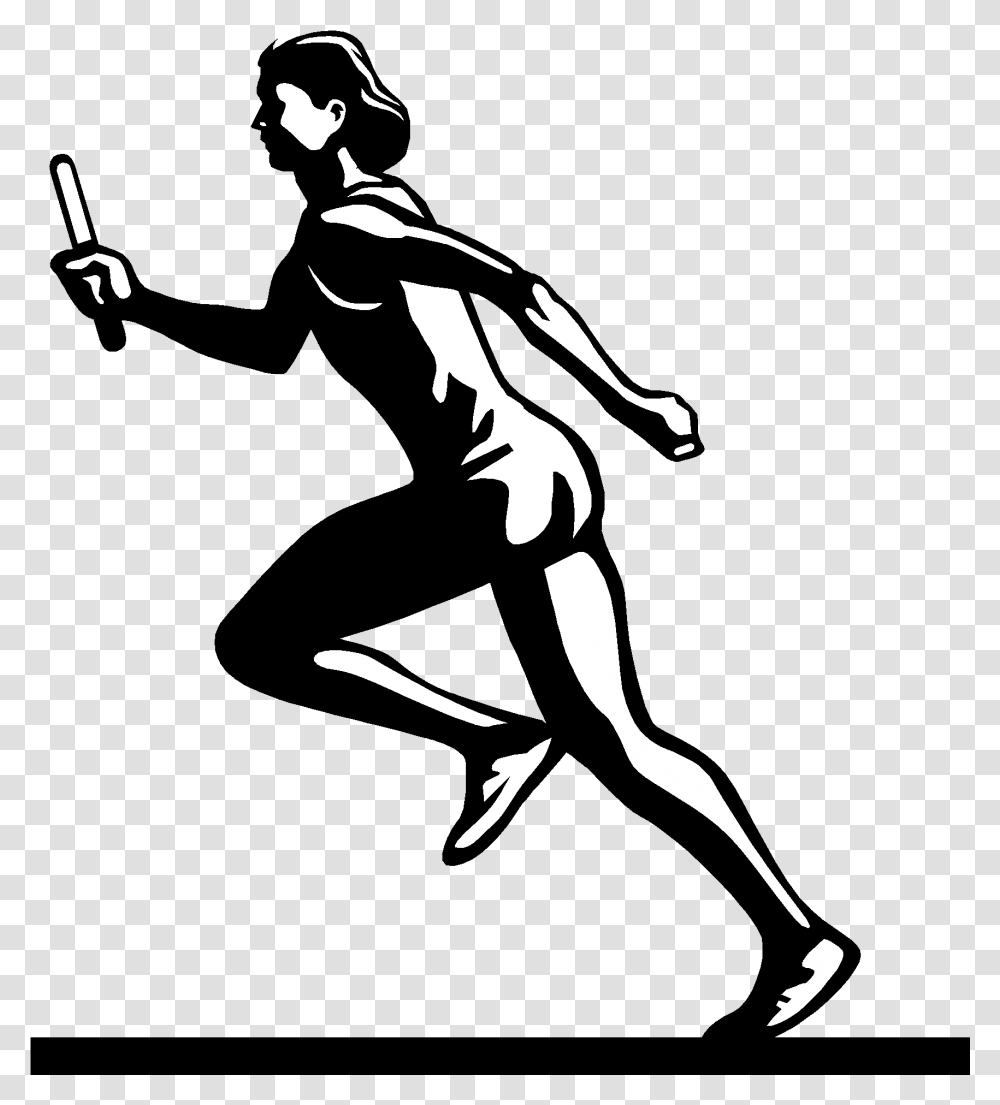 Athlete Vector Human Running Track And Field Clipart, Stencil, Silhouette, Person, People Transparent Png