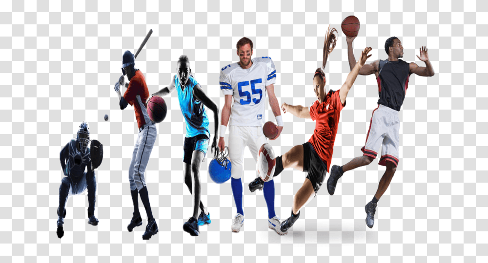 Athletes Collage, Person, Human, American Football, Team Sport Transparent Png