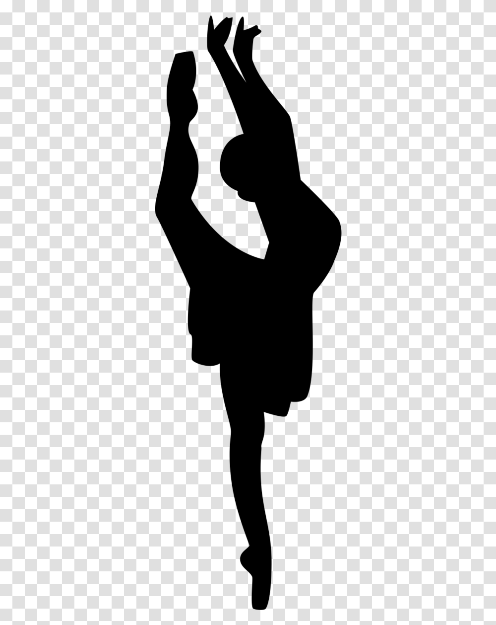 Athletic Dance Silhouette Of Ballet Dancer, Gray, World Of Warcraft Transparent Png