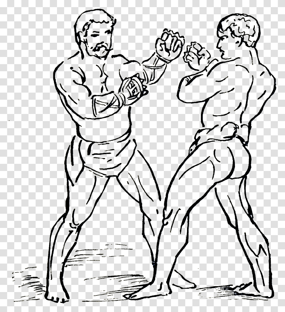 Athletics And Manly Sport 0038 Ancient Roman Sports Boxing, Silhouette, Kneeling, Baby Transparent Png