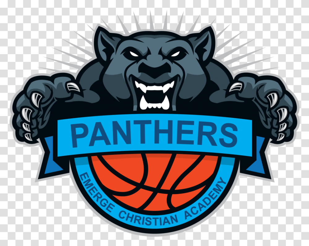 Athletics Emerge Christian Academy Logo De Pantera Basketball, Symbol, Trademark, Animal, Graphics Transparent Png