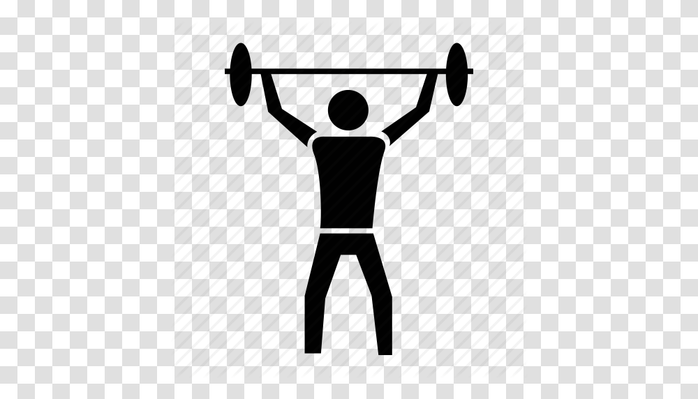 Athletics Gym Sports Weight Lifting Weightlifting Icon, Hand, Silhouette, Drawing Transparent Png