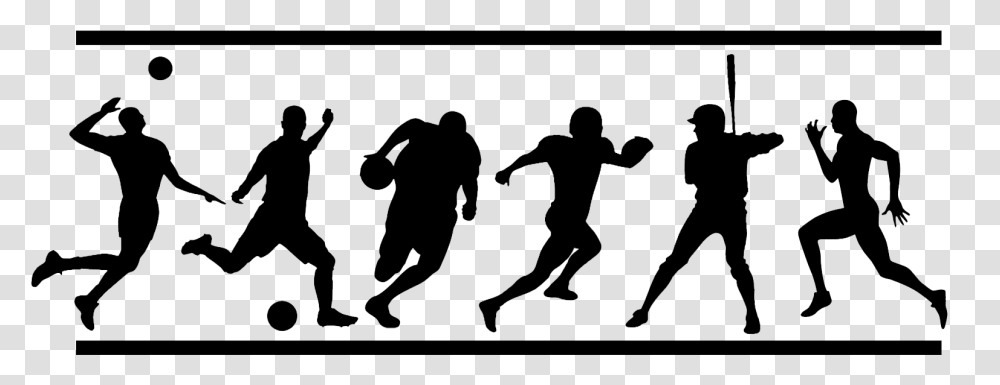 Athletics North Vermillion Community Black And White Sports, Person, Silhouette, People, Team Sport Transparent Png