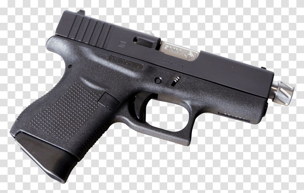 Ati Atibg43t Glock 43 9mm Glock 43 Stainless Steel Barrel, Gun, Weapon, Weaponry, Handgun Transparent Png