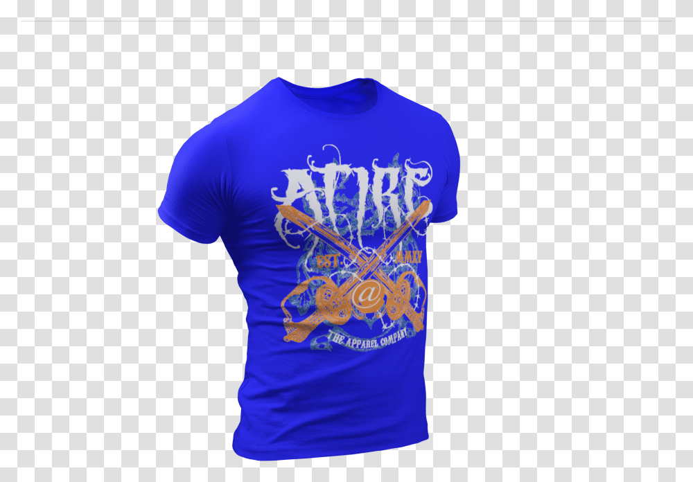 Atire Dueling Crossing Swords T Active Shirt, Apparel, T-Shirt, Sleeve Transparent Png